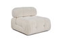 Atelier Del Sofa Sofá de 1 Plaza Bubble O1 Beige, Estructura Madera de Haya, Tejido Poliéster, Comodidad y Diseño Elegante